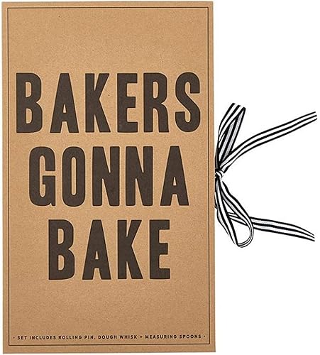 Santa Barbara Design Studio Gifts for Bakers Table Sugar Collection - Juego de regalo de cartón para hornear, 6 piezas, madera