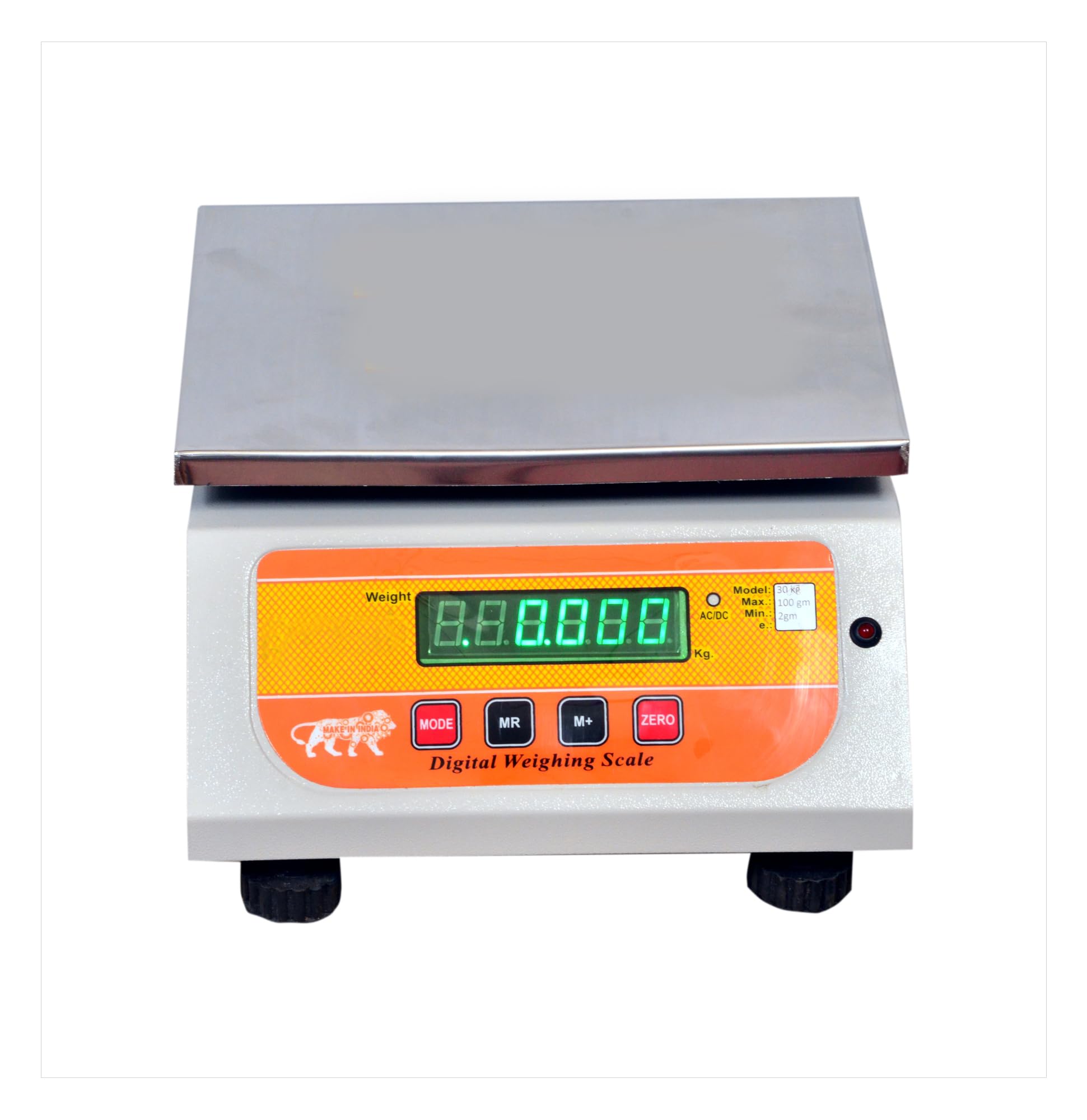 Weight Machine for Shop 30kg x 2g High-Precision Weighing Scale Digital Computer kanda for Factory, Grocery Store, Fruit shop and other Uses 1