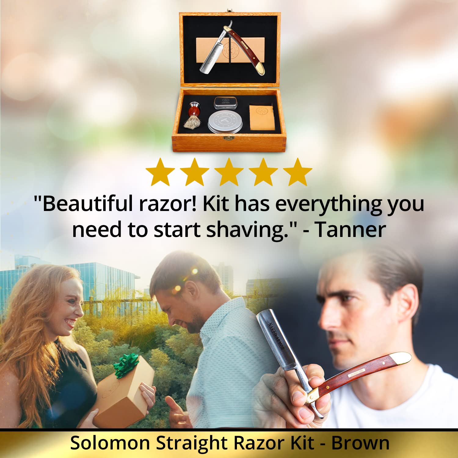 Amazing Straight Razor Kit Best Straight Razor，Shave Ready Straight