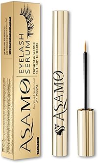 Eyelash Growth Serum – 15 Plant Extracts for Longer, Denser & Robust Lashes,Boosts Natural Lash Development,eyelash serum,Enhance Natural Beauty, Hypoallergenic Oil Free,lash growth serum（PURE GOLD）