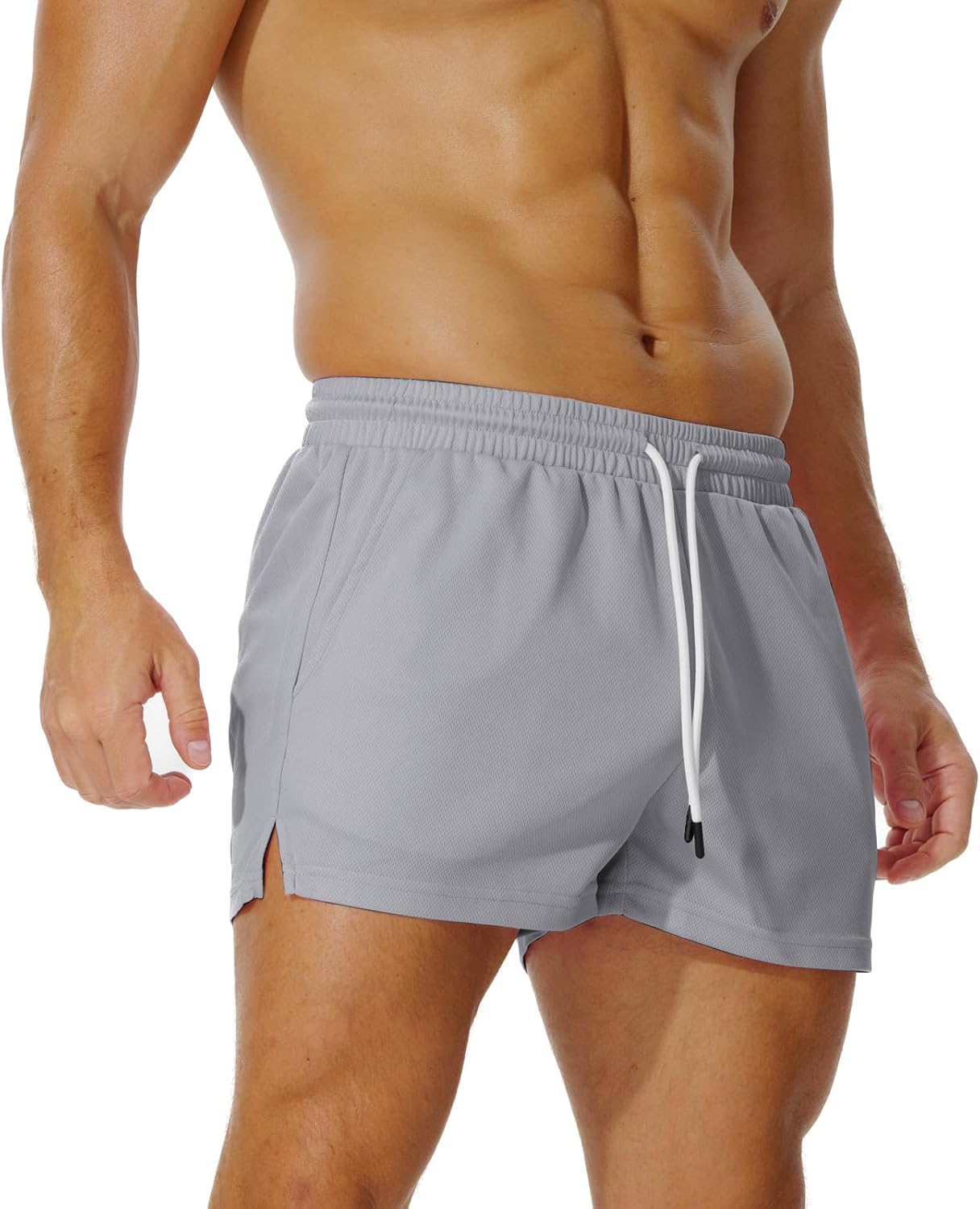 AIMPACT Mens Mesh Running Shorts 3 Inch Quick Dry Lightweight Gym Workout Athletic Shorts for Men with Pockets