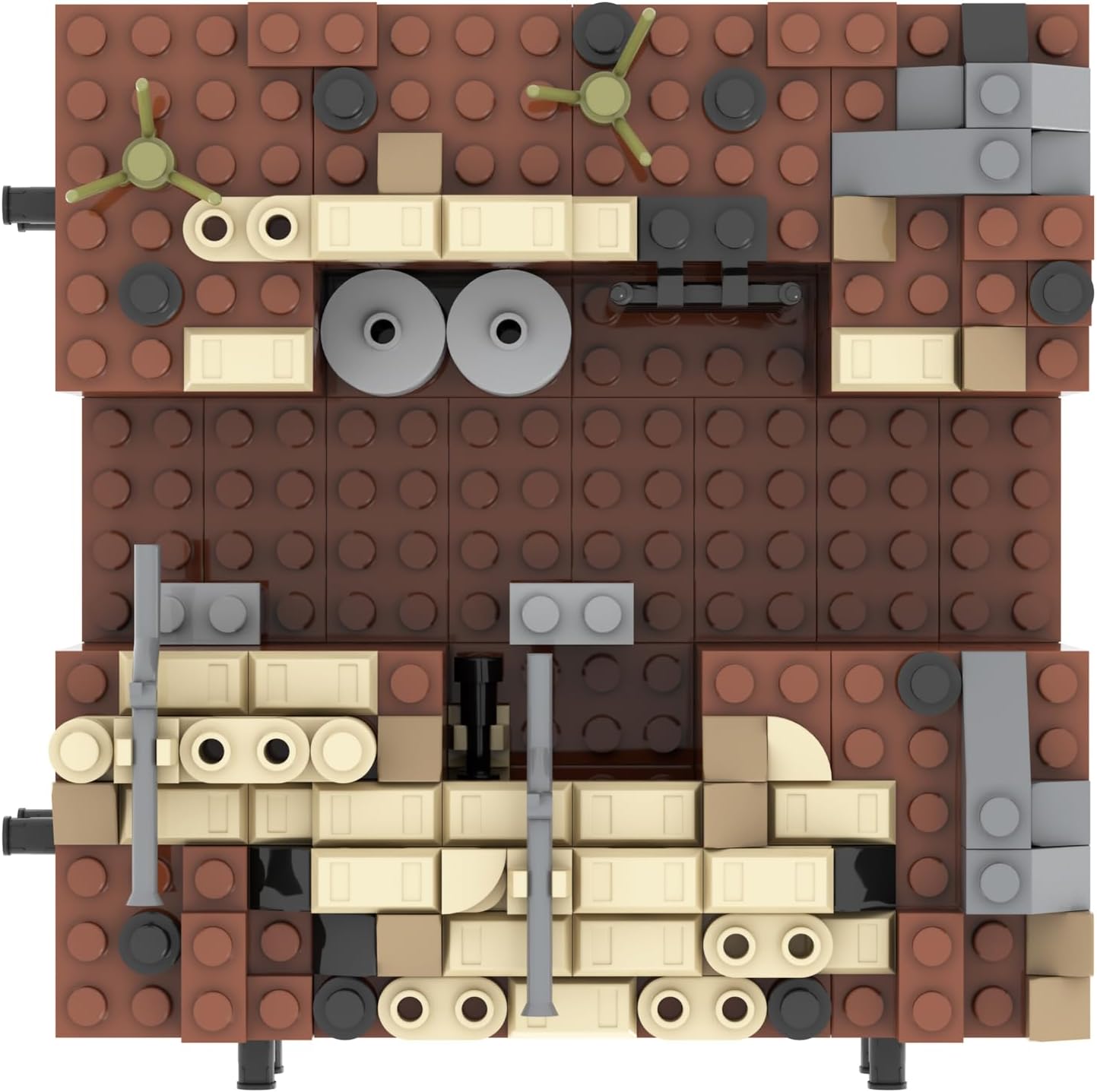 WW2 Trench Military Building Block Set (234 Pieces) Suitable for Military Action Mini-Figures Combat Scenarios