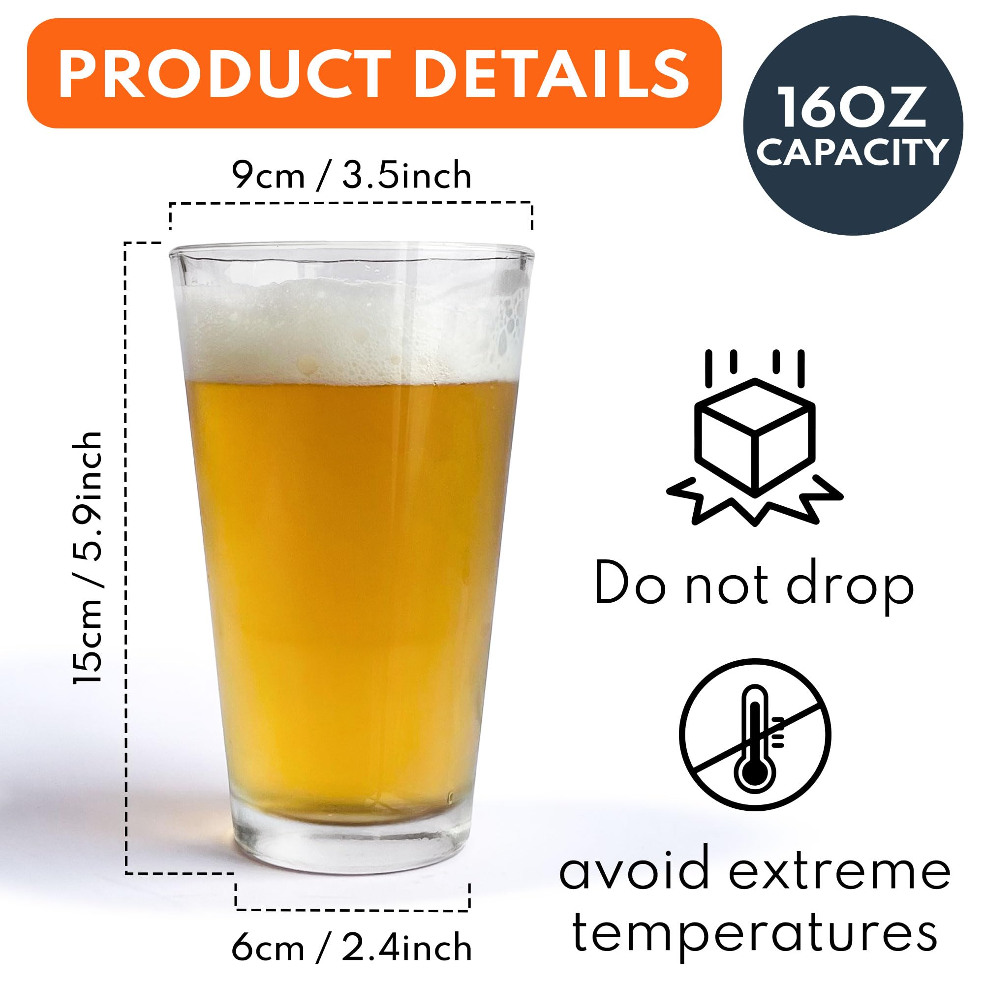 Macorner Personalized Beer Glass, Fucking Quitter Oops I Mean Happy Retirement, Unique Retired Gift Ideas for Coworkers Office, Colleagues, Bosses, Dad, Grandpa, Funny Retirement Present