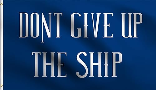 DMSE Commodore Oliver Hazard Perry Legendaria Batalla del Lago Erie Dont Give Up The Ship - Bandera histórica de la Marina de 3 x 5 pies, 100%