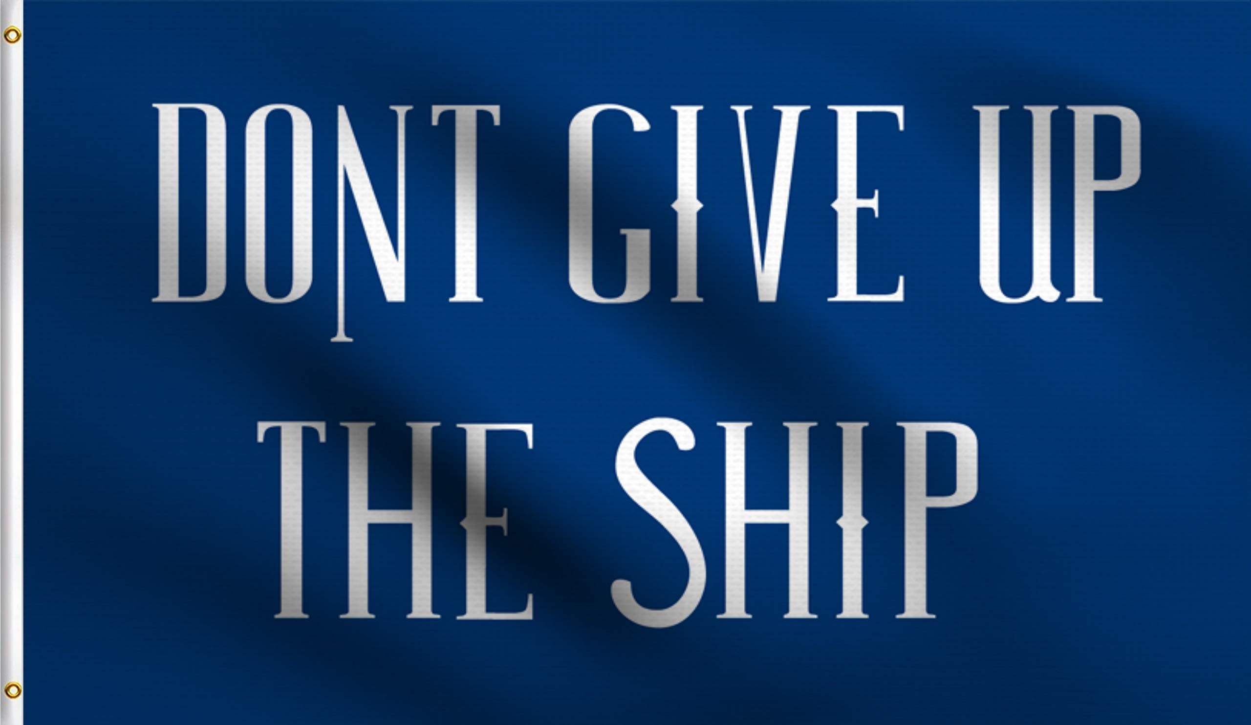 DMSE Commodore Oliver Hazard Perry Legendary Battle of Lake Erie Dont Give Up The Ship Historical Navy Flag 3X5 Ft Foot 100% Polyester 100D Flag UV