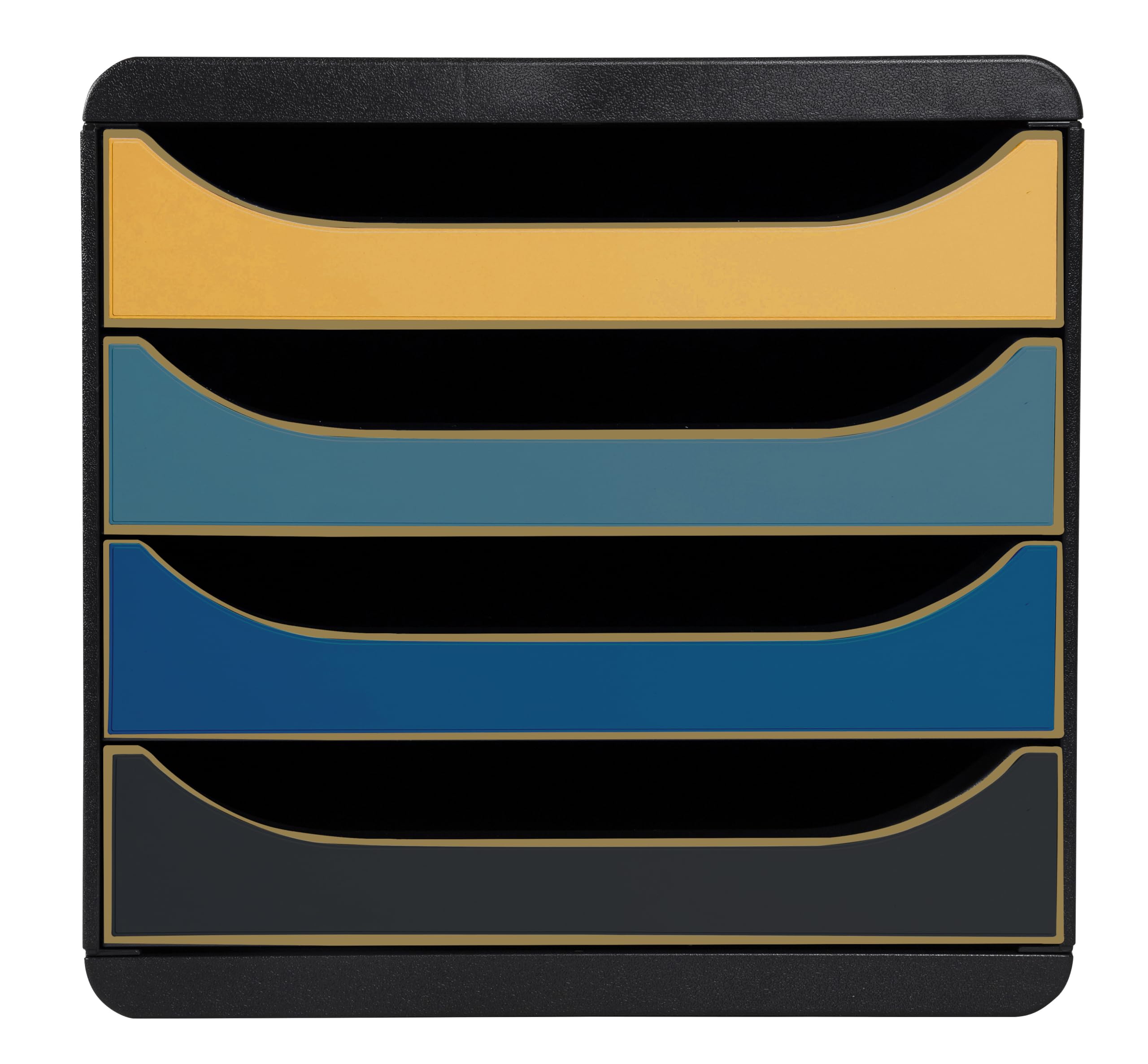 Exacompta - Ref 310505D - 1 Big Box 4 drawer file module Neo Deco - 4 assorted colours