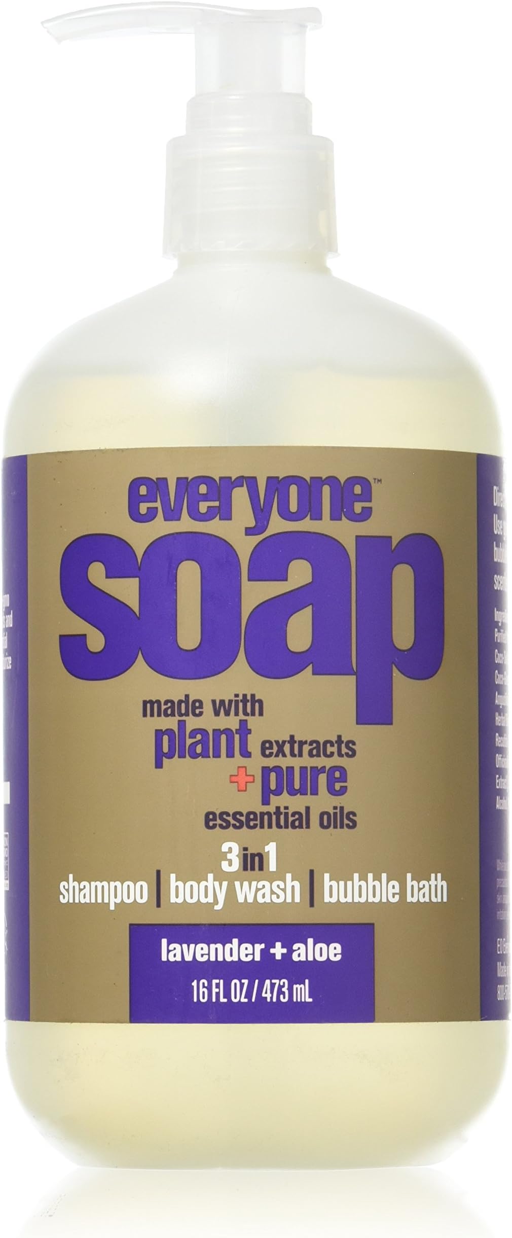 EVERYONE Soap, Lavender & Aloe, 16 Ounce