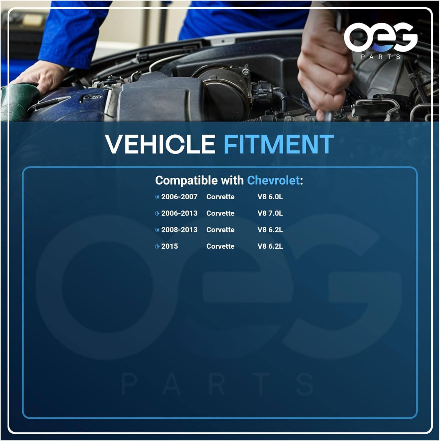 OEG Parts New Starter Compatible with Chevy Corvette V8 6.0L 6.2L 7.0L 2006-2013 06 07 08 09 10 11 12 13 8000038, 8000212, 89017847, 12611114, 89017847, SDR0343, 41012598