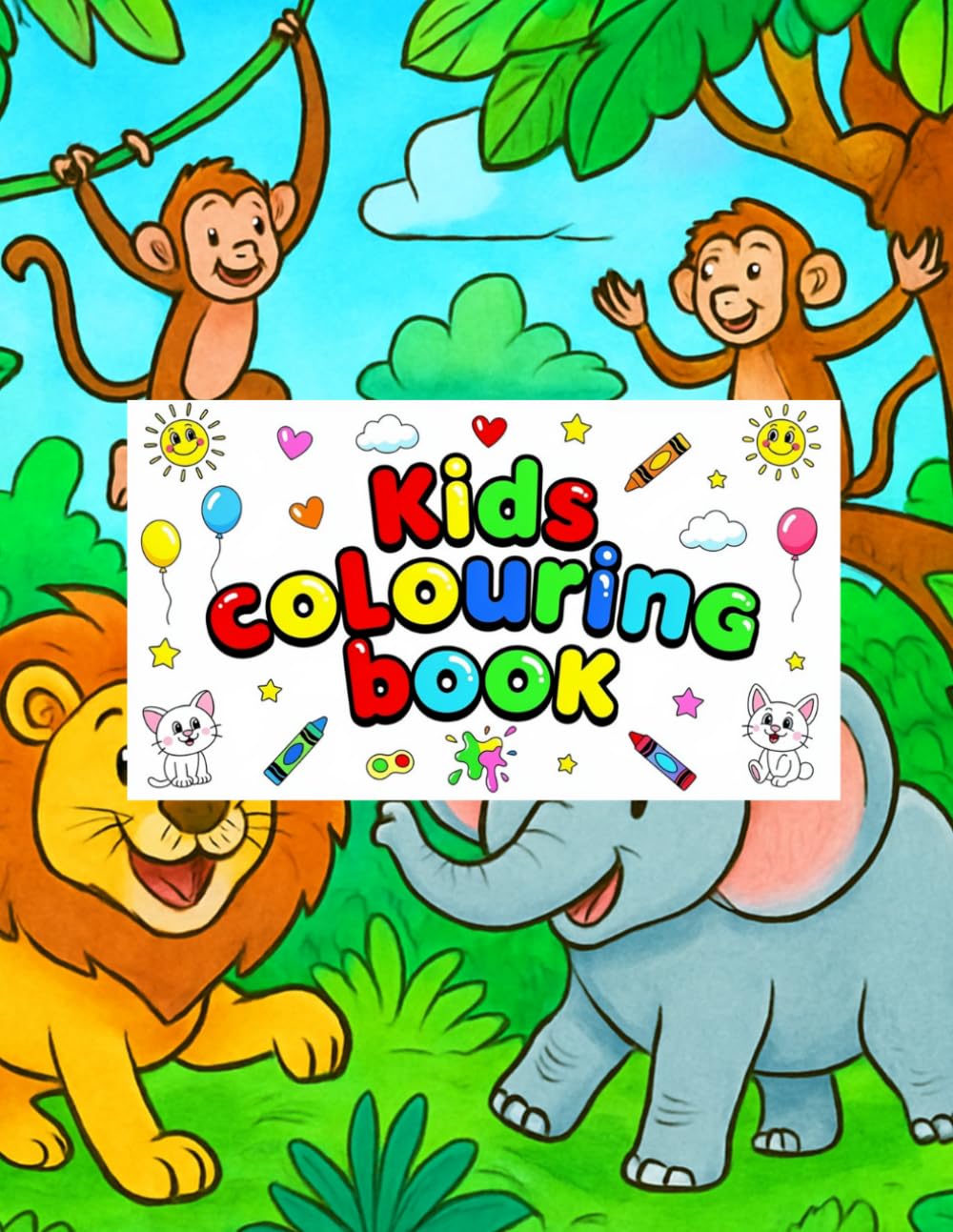 Wildlife Adventure Kids colouring book