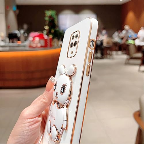 Miniatura 7 de Funda compatible con Redmi Note 9S Funda de teléfono TPU Silicona Soporte galvanizado Suave Durable Caída Protección a prueba de golpes para Redmi