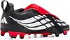 Tacos de fútbol para terreno firme Predator Club con lengüeta plegable y cordones elásticos (Niño pequeño/Niño grande) 3