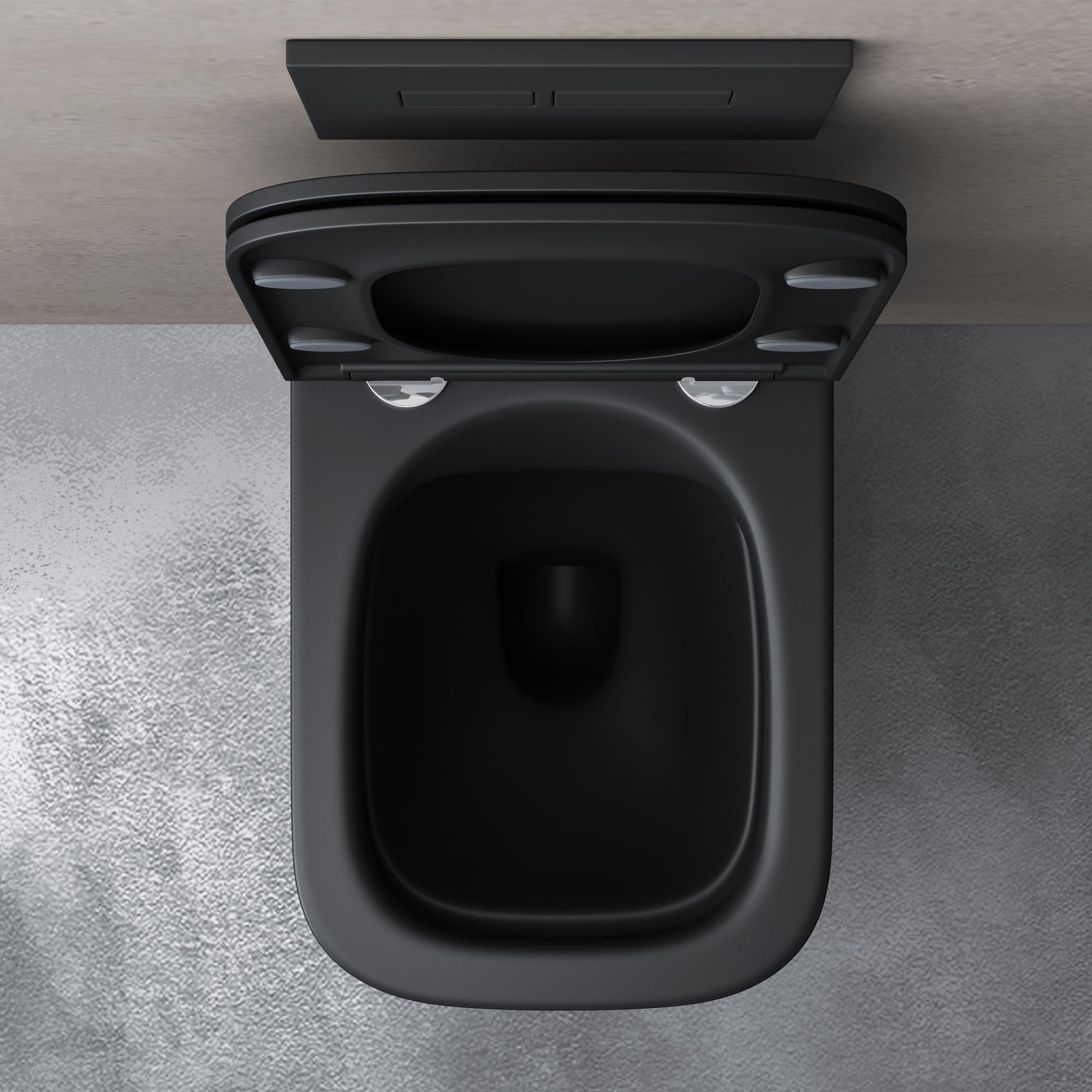 doporro WC Sospeso Filomuro Rimless con Sedile Soft-Close per Bagno