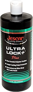 Jescar Ultra Lock + - 32oz | SiO2-Infused Advanced Polymer Sealant for Long-Lasting Paint Protection and High Gloss Finish – UV Protection, Easy Application, Safe for Cars, Boats, RVs, and Motorcycles