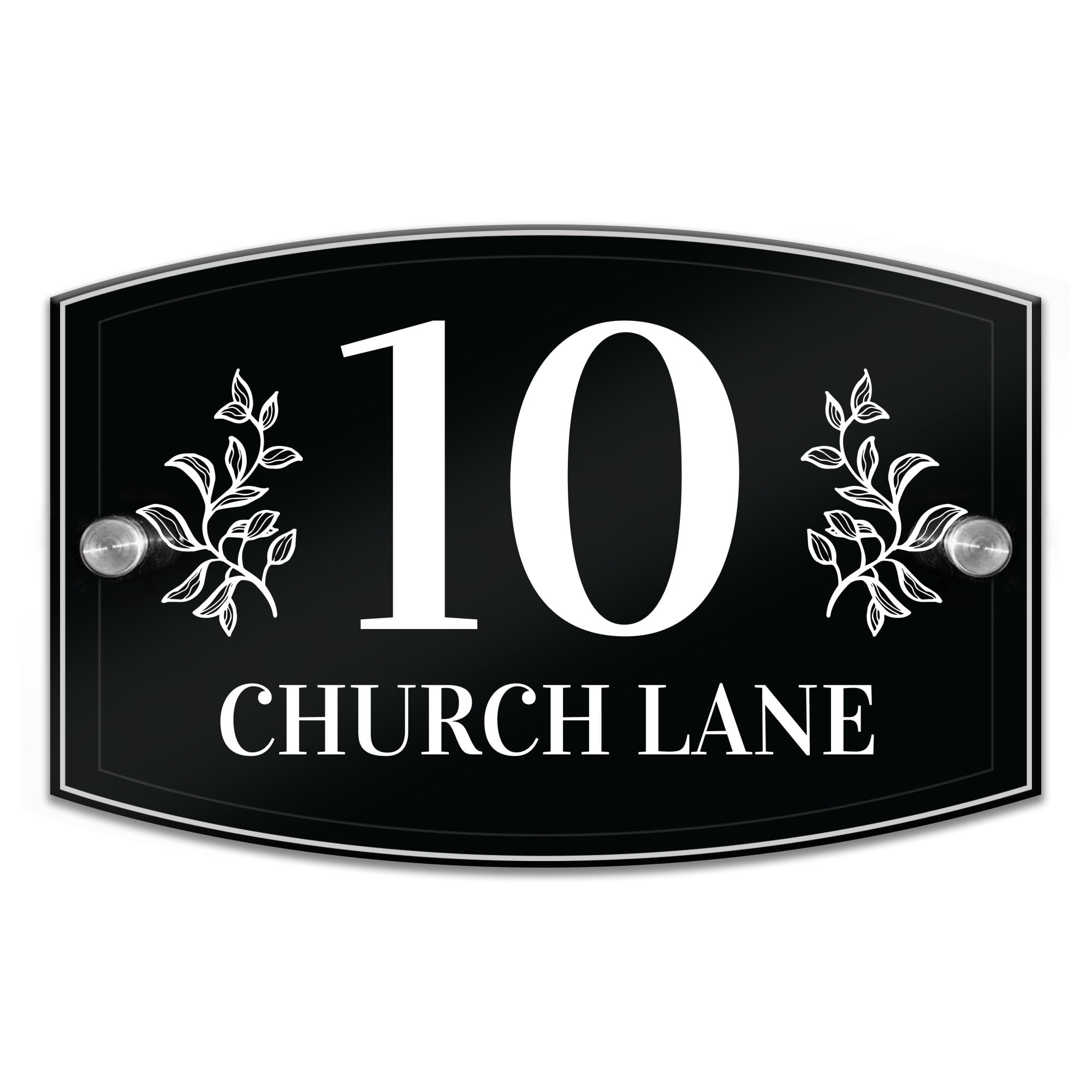 Red Ocean Personalised Acrylic House Plaque Custom Door Number And Road Name Address Plaque House Plaque New Home Gift Home Decor Home Sign For Outdoor