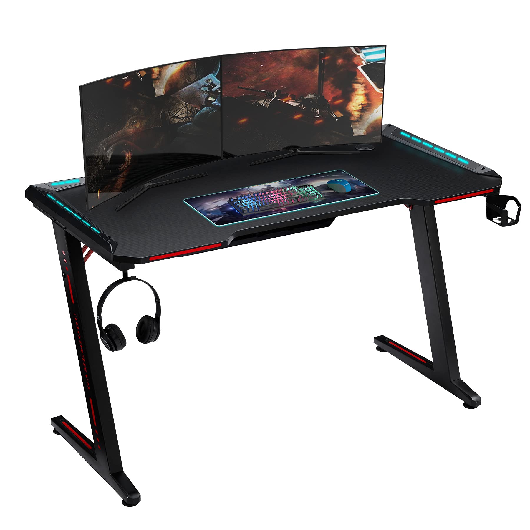 Buy Tribesigns ZShaped Gaming Desk, Large Gaming Table PC Computer
