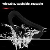 Vista 4 de HeiyRC Almohadilla de silicona para gafas DJI AVATA, 2 fundas de cojín facial, a prueba de sudor, antideslizante, lavable, accesorios