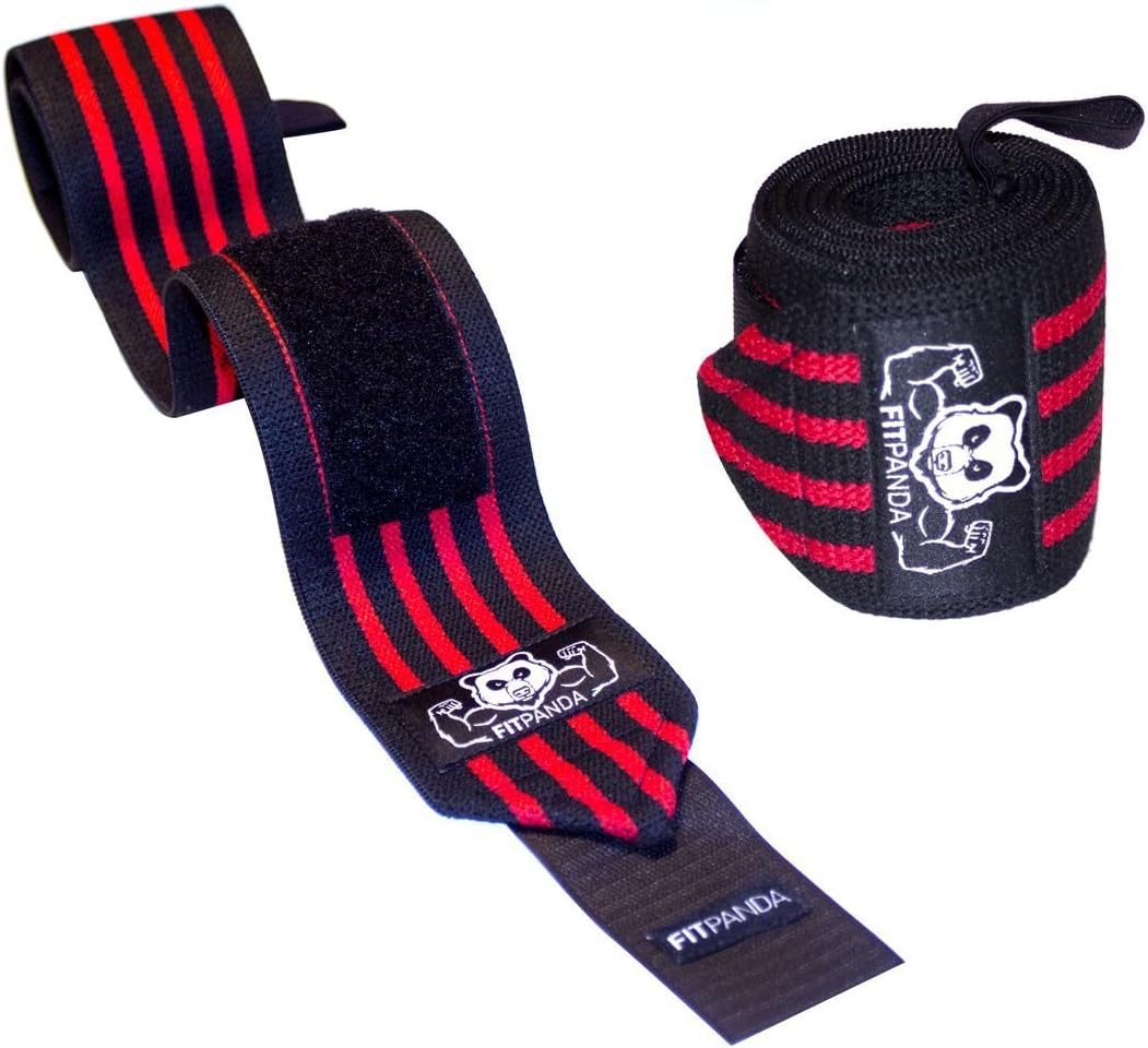 FitPanda Power Wrist Wraps with Thumb Loops (30 inches) Sports & Outdoors