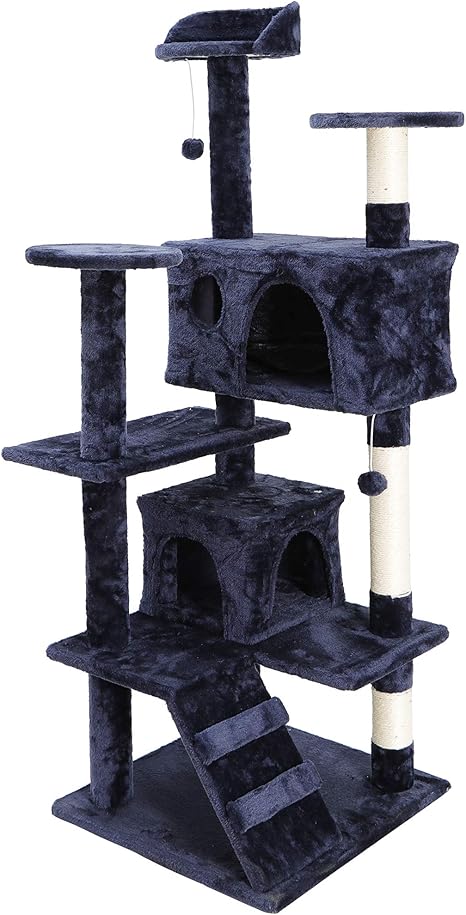 navy blue cat tree