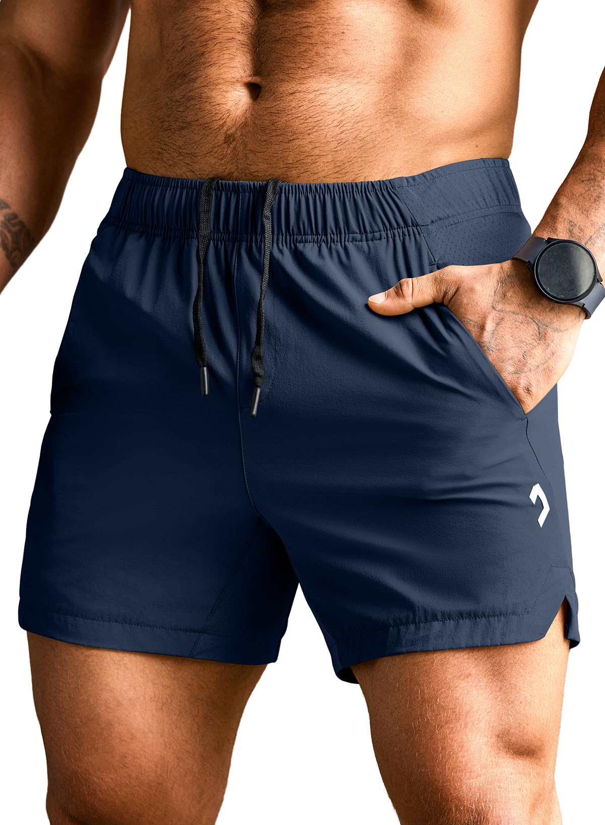 Elegancity Sporthose Kurze Herren Sommer Kurze Hosen Sport Shorts Stretch Jogginghose Leichte Freizeithose Atmungsaktive Schnelltrockende Hosen für Männer mit Tunnelzug und Reißverschlusstasche S-XXXL