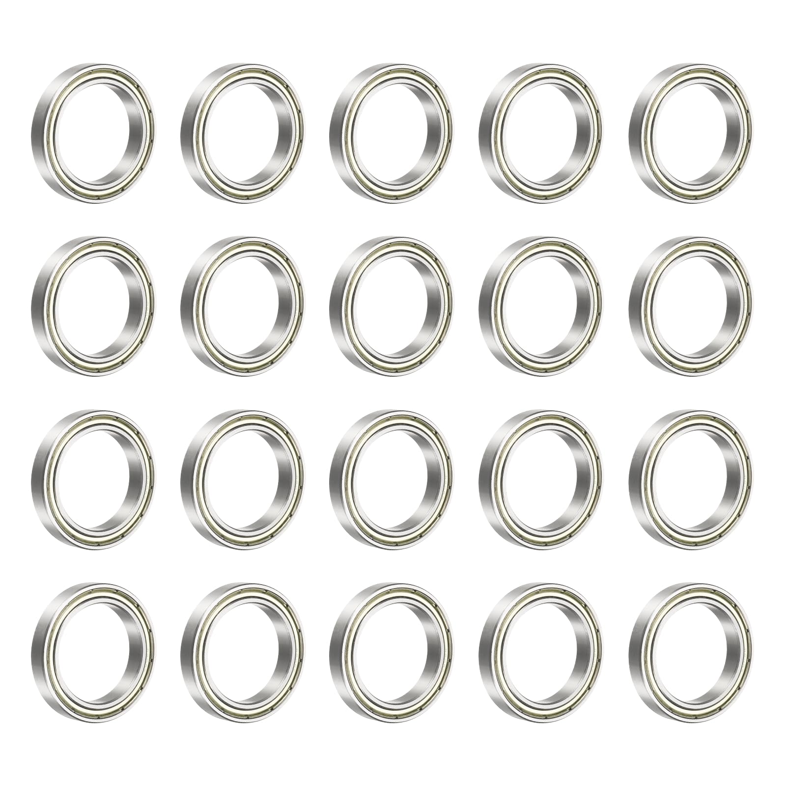 QUARKZMAN 20 Pezzi 6806ZZ Cuscinetti A Sfere A Gola Profonda, 30 X 42 X 7mm Cuscinetto In Acciaio Cromato Silenzioso A Doppio Schermo Per Motori Elettrici, Elettrodomestici, Macchinari