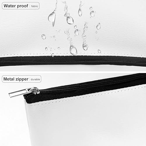 Miniatura 8 de Bolsa de maquillaje personalizada del alfabeto A-Z, con monograma floral, bolsa de cosméticos con nombre personalizado, bolsa de maquillaje pequeña