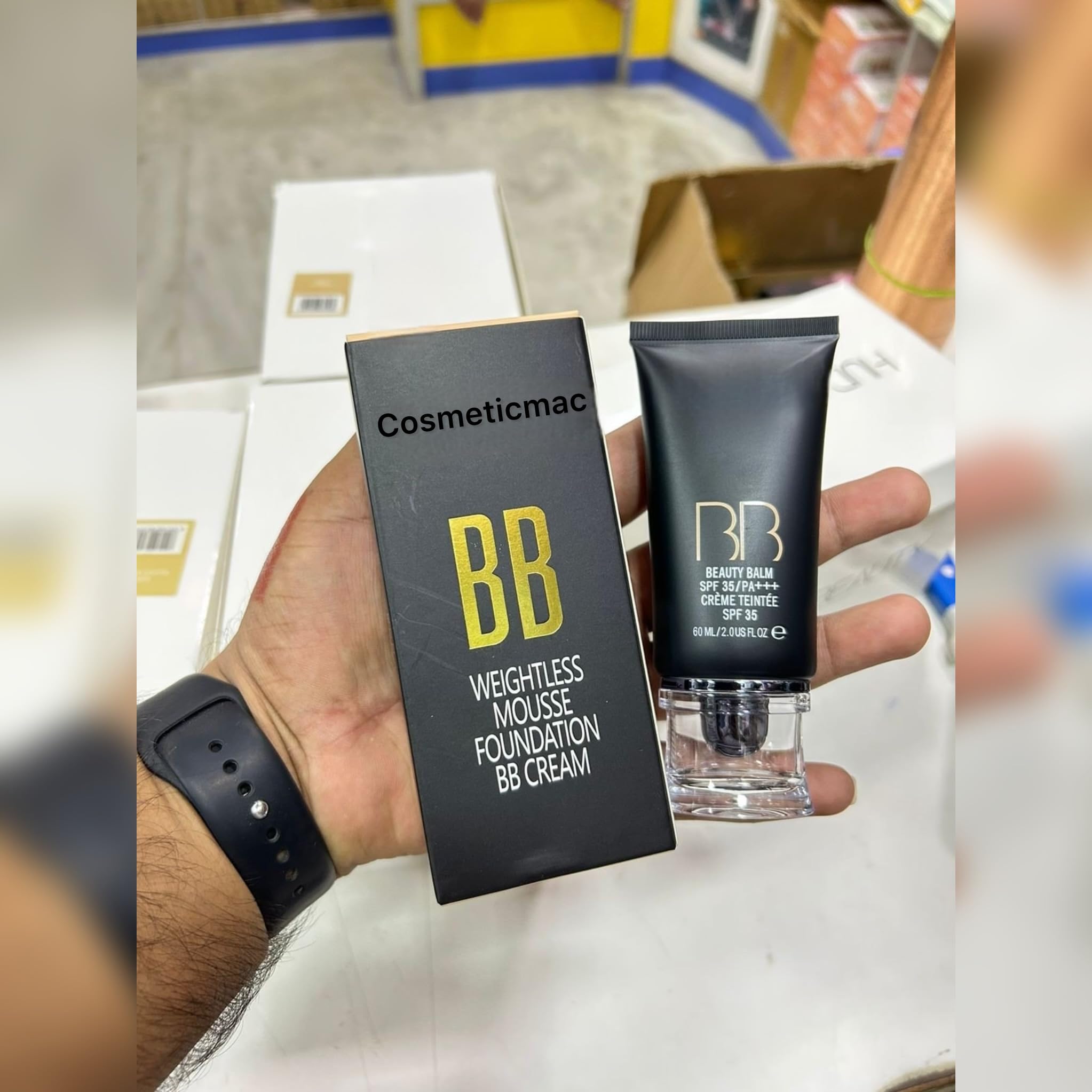 BB Weightless Mousse Foundation BB Cream, 60 ml, SPF 35 | Beauty Balm, PA+++ Protection, Crème Teintée, Lightweight Formula, Matte Finish Tube-image-12
