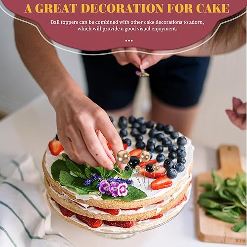 Miniatura 3 de Gadpiparty 66pcs Ice Cream Decor Baños Accesorios Black Top Hat Cake Ball Topper Dessert Toppers Multifunction Paper Cup Ornaments Decorative Ball