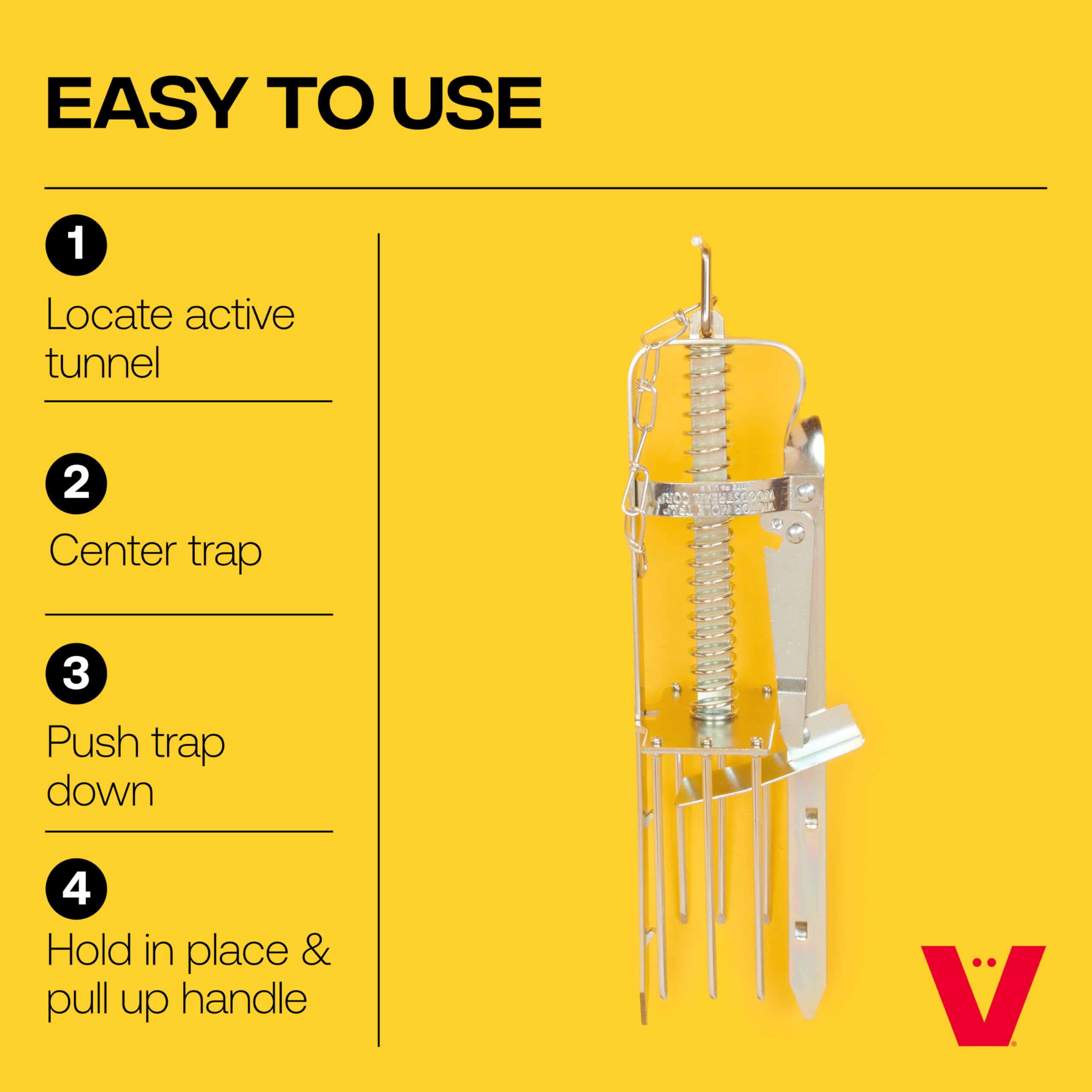 Victor 0645 Plunger Style Mole Trap and Killer