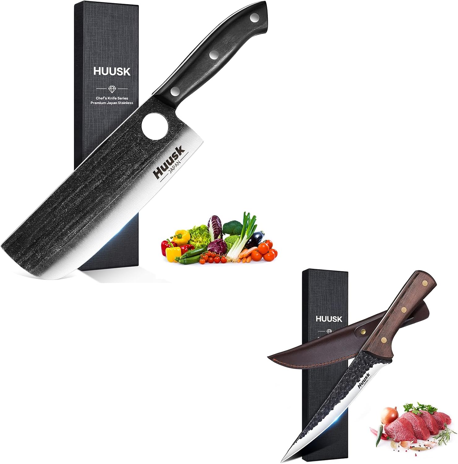 Huusk Boning Knife for Meat Cutting 5.7" Deboning Knife