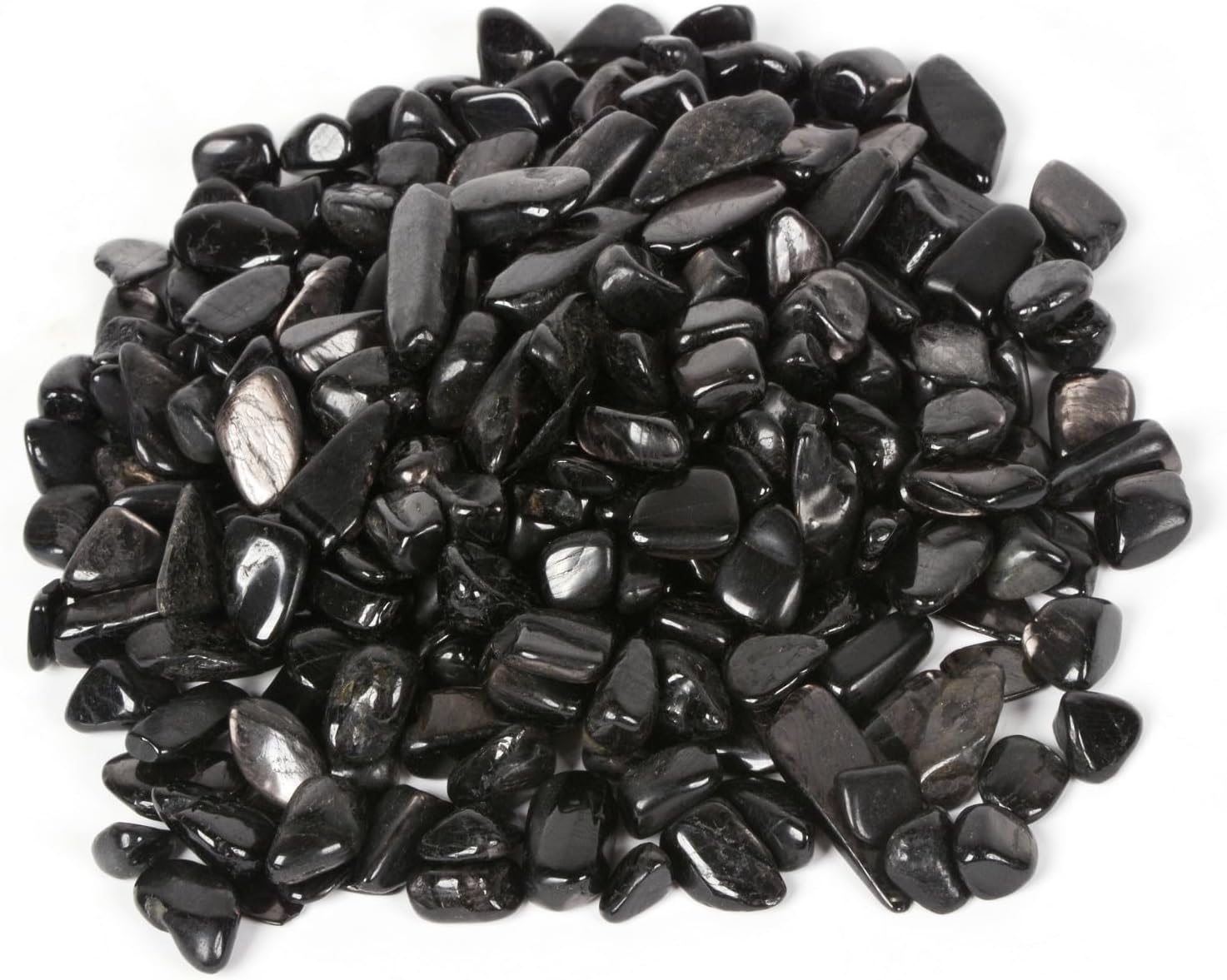 Justinstones Shungite Chips - Crushed & Tumbled Healing Crystals (100 Grams) For Crafts, Reiki, & Décor