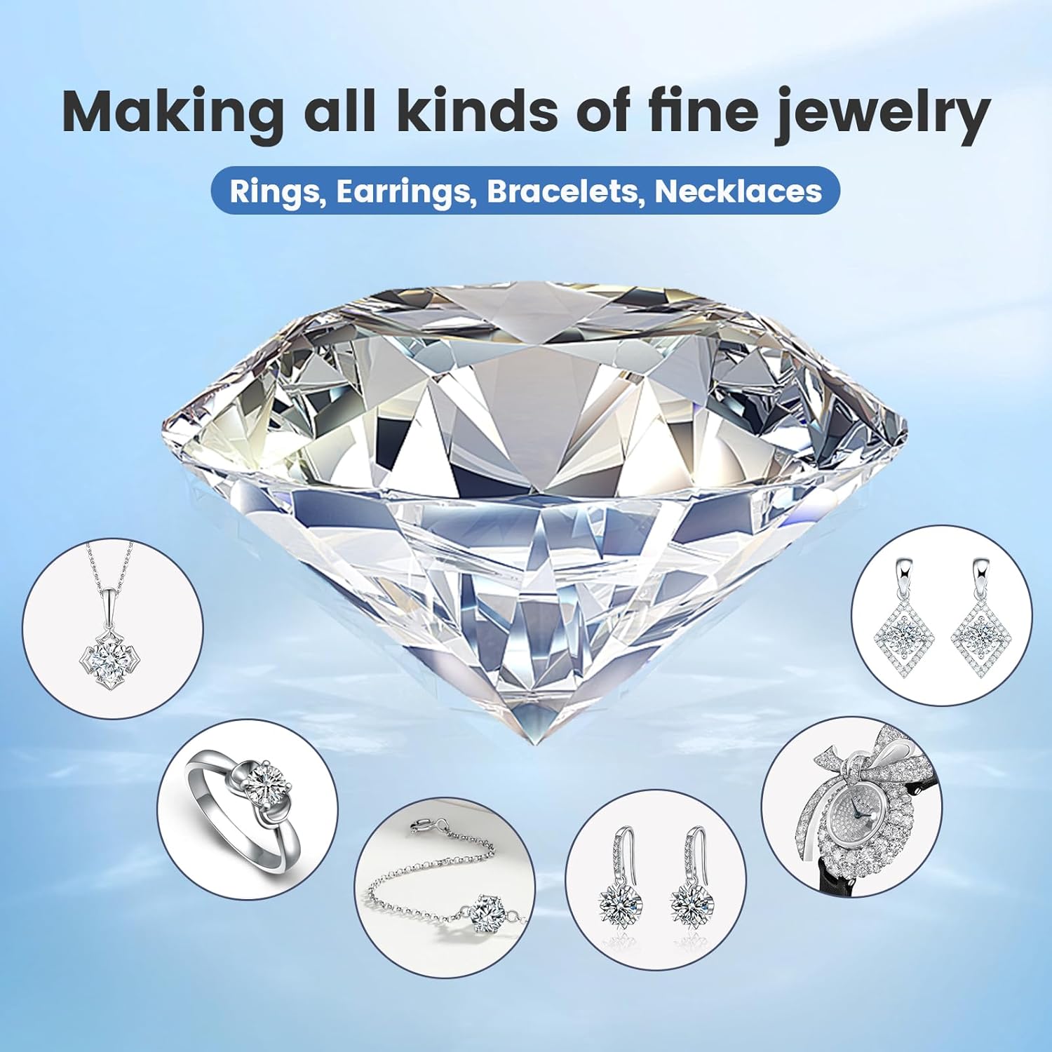 1ct Per Pack Small Size 0.8-3.5mm Tiny Loose Moissanite Gemstone D Colorless VVS1 Excellent Round Cut for Diamond Jewelry Making - Image 5