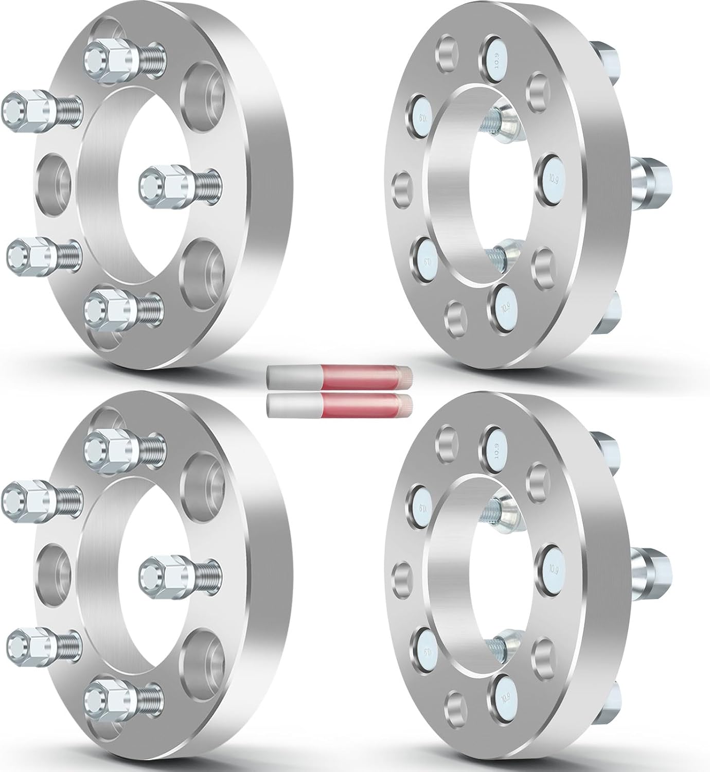 OCPTY 1 inch 5x5 to 5x4.5 Wheel Spacer adapters 5x127mm to 5x114.3mm Wheel Spacers fit for 2008-2014 Grand Caravan,for Journey 2009-2011 25mm Studs 12x1.5 Hub Bore 87.1mm Wheel Spacers 4PCS