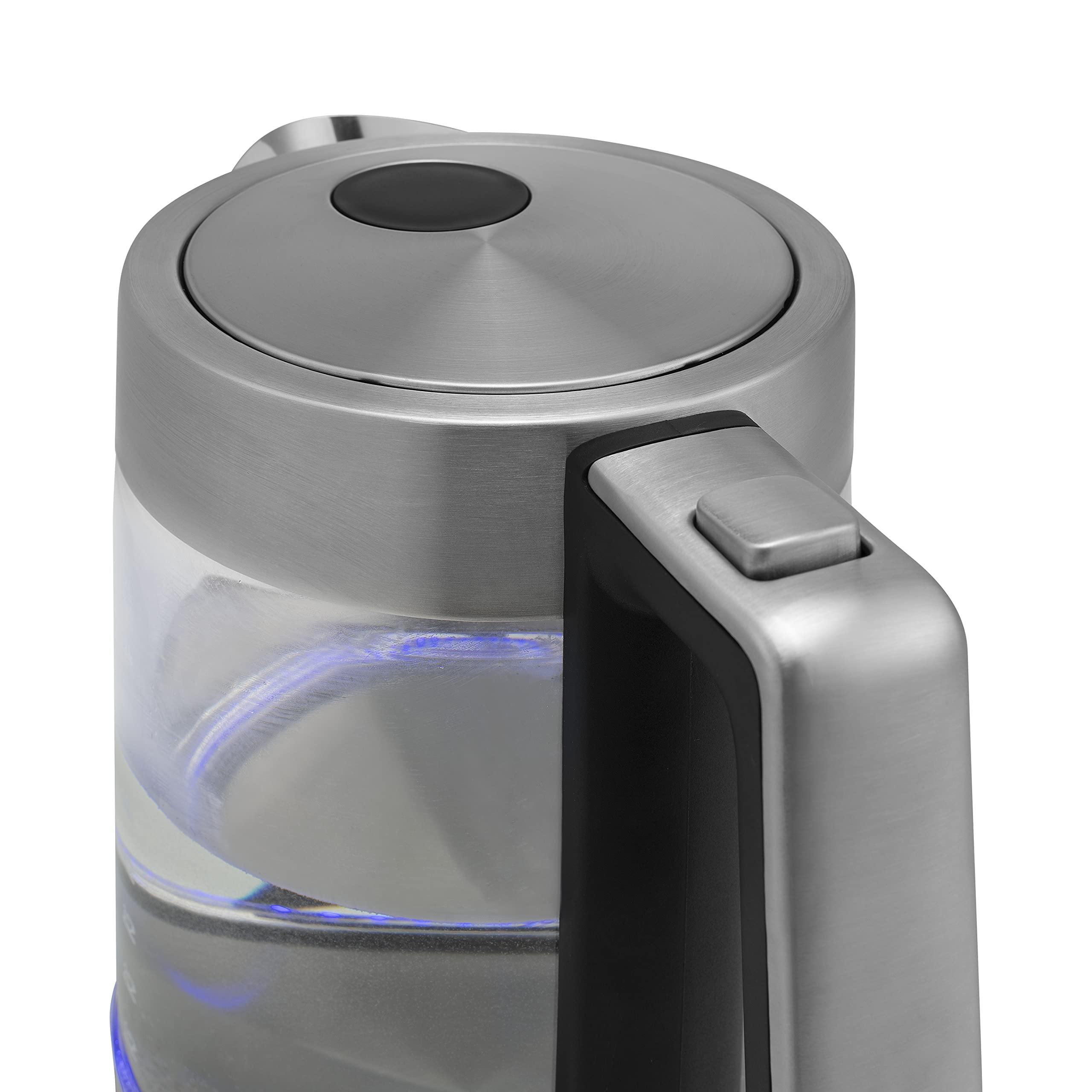 Princess Bollitore in Vetro e Acciaio Inox London, 2200 watt, 1.7 litri, Design unico