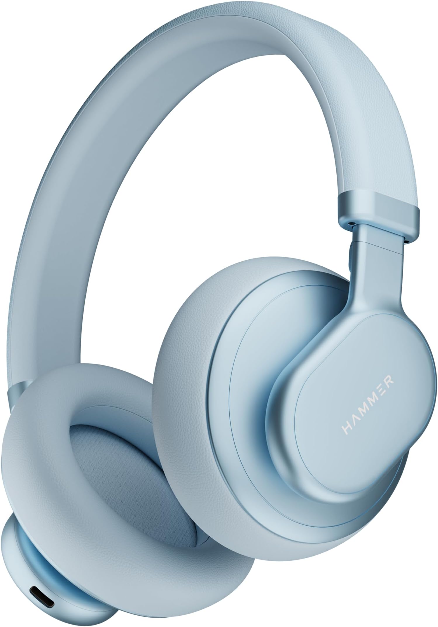 Bash Max Over The Ear Wireless Bluetooth Headphones with Mic, Touch Control, Deep Bass, Upto 40 Hours Playtime, Bluetooth 5.3, Workout/Travel (Blue)