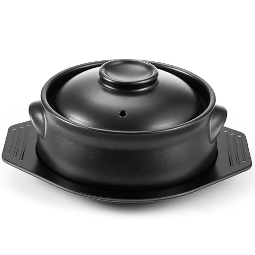 1 Pcs Korean Stone Pot Clay Cooking Pot Set Ceramic