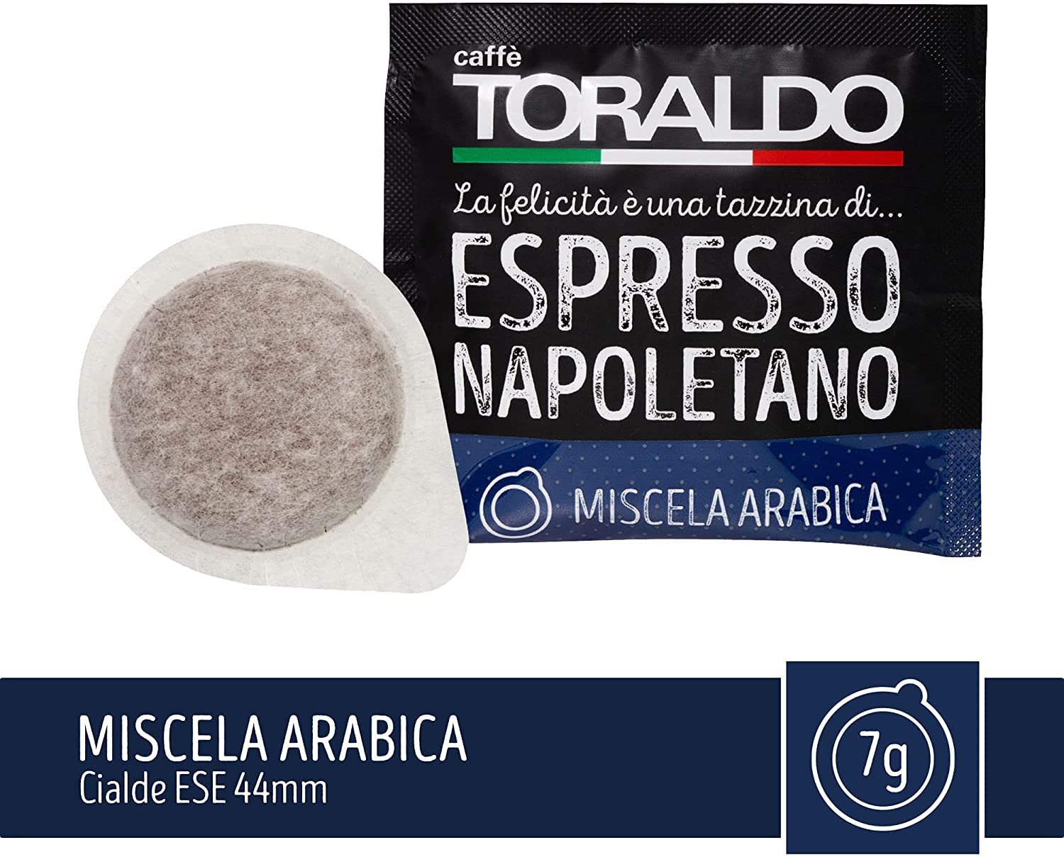 450 kapsułek kawy toraldo mieszanka 100% arabico filtro-carta 44 mm ese