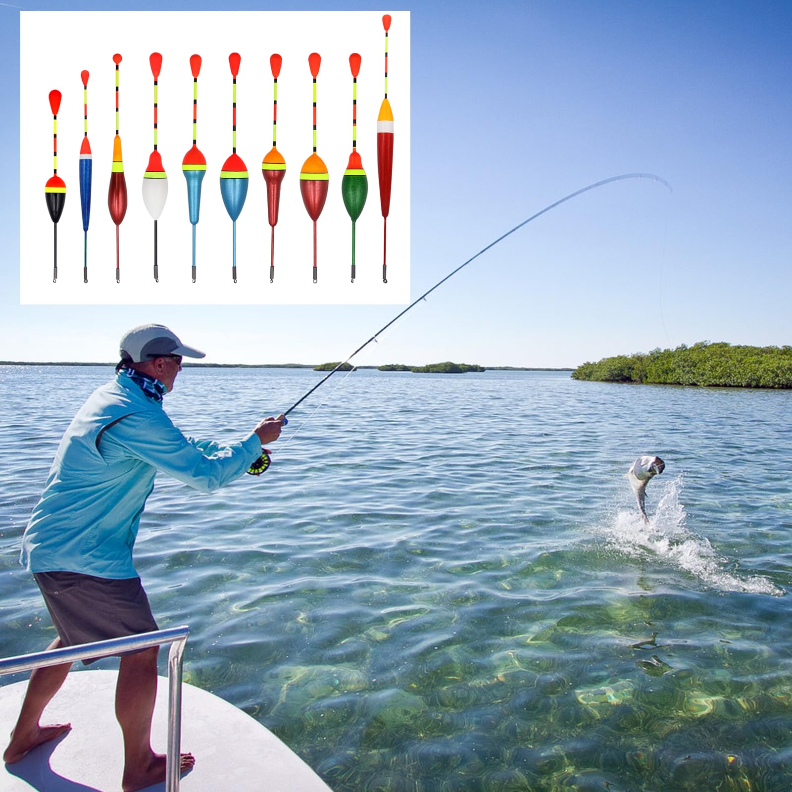 Boyas de Pesca Flotadores 100 Piezas Plomos Plomada con Caja Almacenamiento Trucha Lucio Carpa Perca