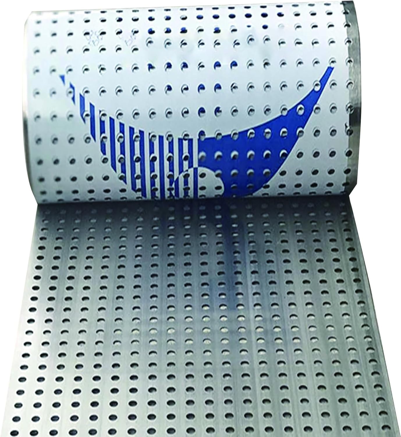 304 Stainless Steel Perforated Sheet 8mm Holes, Metal Leak-Proof Window Pads, Safety Fall Prevention, Durable Plate for Construction & DIY (75x600cm)