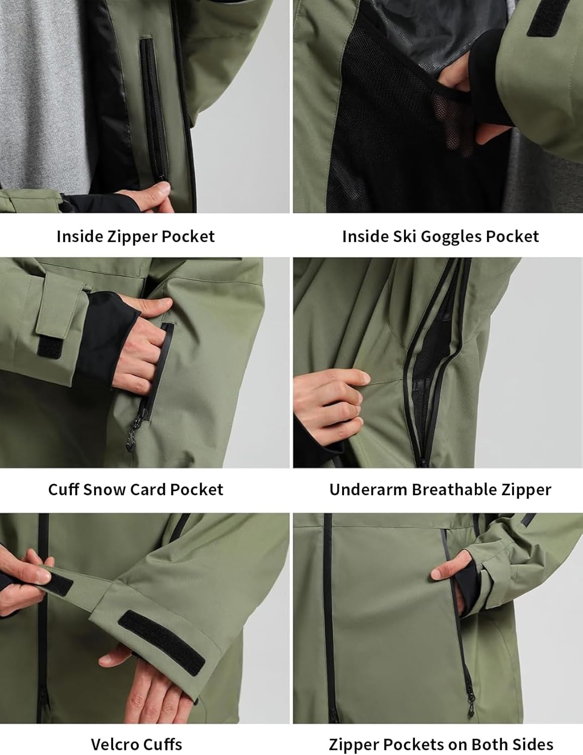 GSOU SNOW Women Ski Jacket and Pants Set Men Snowboard Jacket Baggy Snow Suit Waterproof Windproof Insulation Ski suit - Image 4