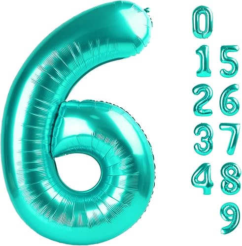 Vista 448 de Globos de números 0 de 40 pulgadas, globos negros de números para números 10, 20, 30, 40, 50, 60, 70, 80, 90, 100, globos de números 10, 20, 30, 40