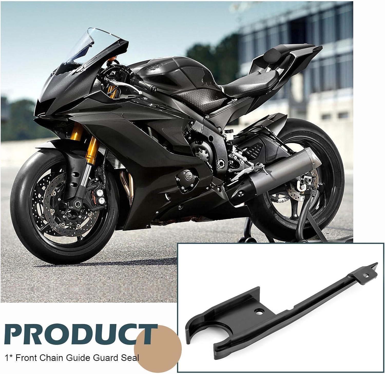Front Chain Guide Guard Seal for Yamaha YZF-R6 2006-2023 2C0-22151-00-00