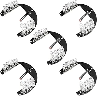 Jutagoss 5Pcs 22 LED IR Illuminator for Security Camera 45 Degrees IR Led Round Plate IR Infrared Light Illuminator Board Bulb for CCTV Security Camera