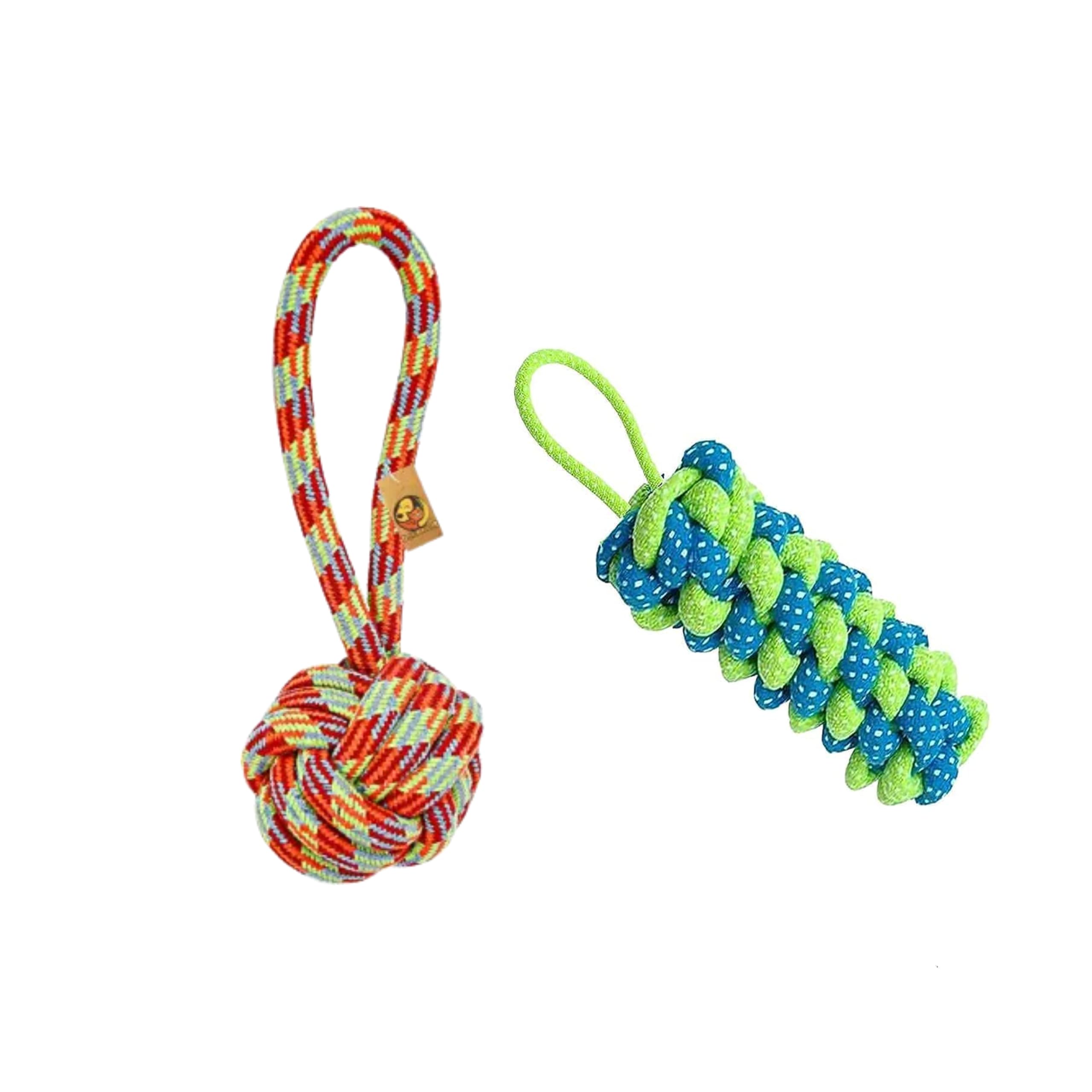 Foodie Puppies Dog Chew Toy Combo - Handle Ball Rope + Corn Stick Rope Combo (Color May Vary) | Fetching, Chewing, Teething, and Training Toys for Dogs and Puppies (B093Q1SM4N) Amazon Price History, Amazon Price Tracker