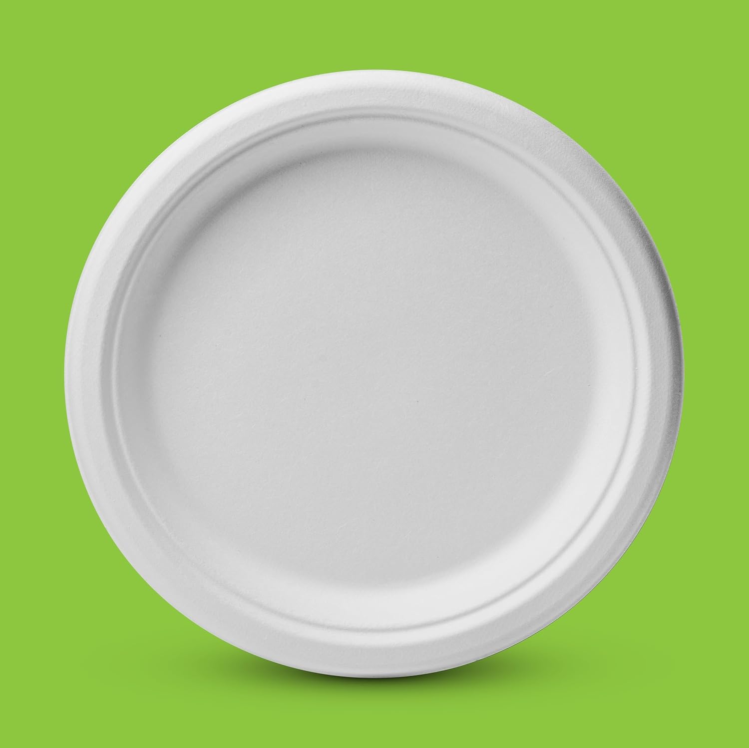 100% Compostable Paper Plates Heavy Duty -150 Pack Biodegradable Disposable Plates - 9 Inch White Disposable Dinner Plates Made of Eco-Friendly, Natural Sugarcane Bagasse, Microwavable Plates Bulk