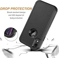 Vista 2 de Co-Goldguard Funda para iPhone XR, [3 capas] [a prueba de golpes] [a prueba de caídas] para iPhone XR, funda de protección resistente para iPhone