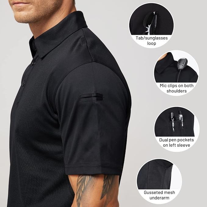 Polos tácticos para hombres MIER, manga corta miniatura 5