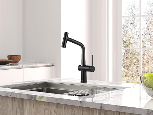 Vista 62 de AguaStella AS59W Grifo de barra blanca brillante o grifo de fregadero de preparación con rociador extraíble de una sola manija Shiny White