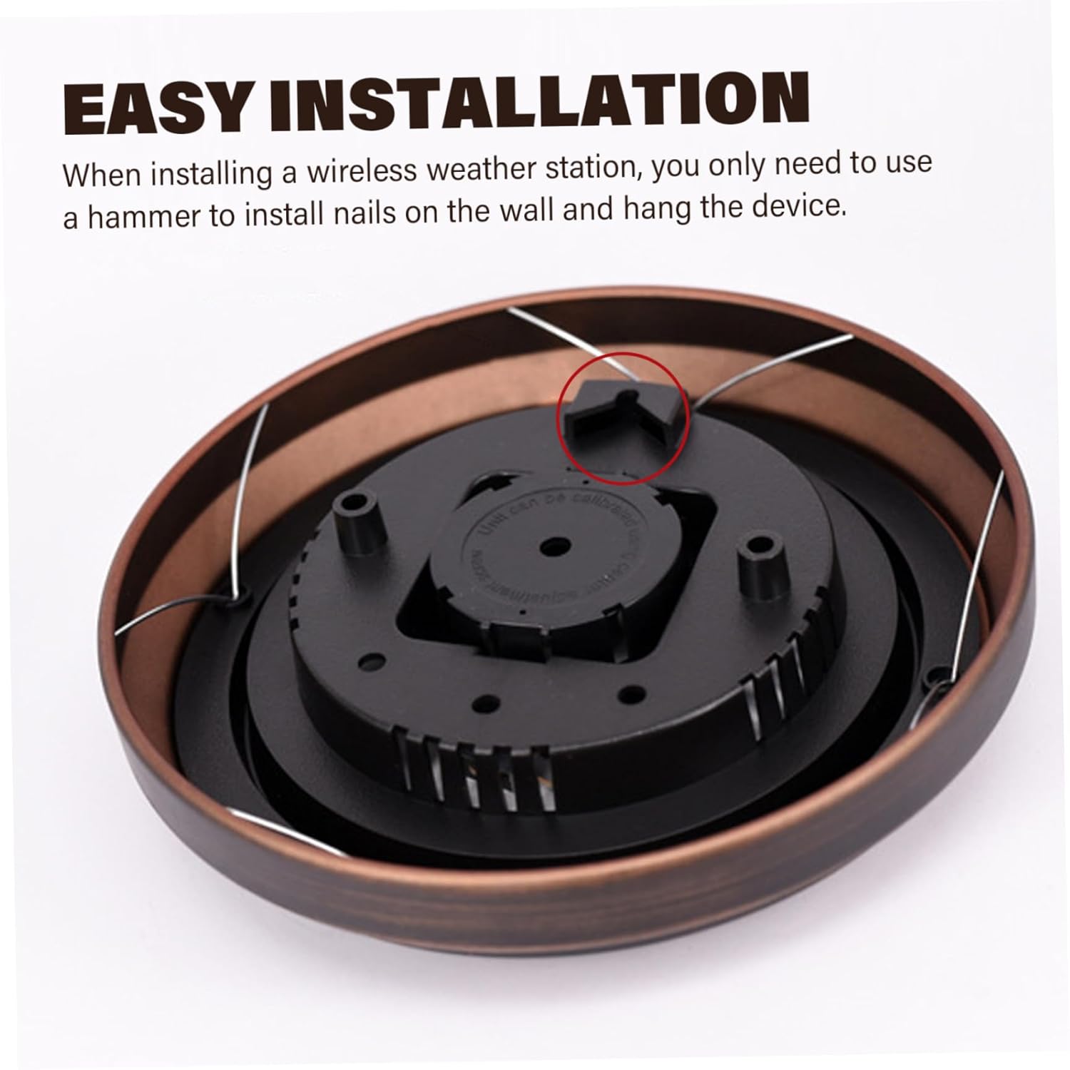 Hygrometer, Wall Thermometer Indoor, 8 inch Vintage Temperature and Humidity Monitor Gauge, Decorative Indoor Thermometer and Hygrometer for Living Room