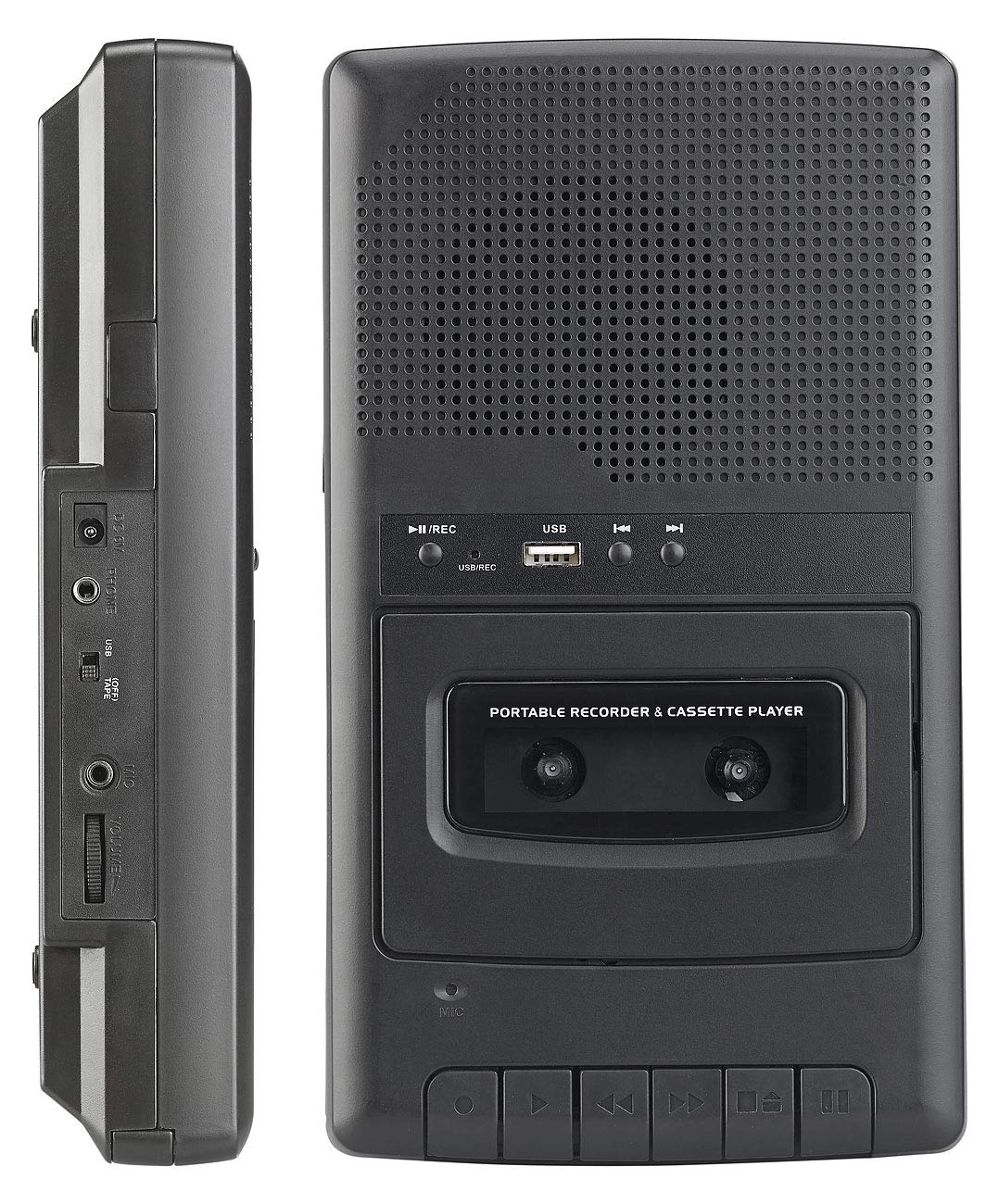 auvisio Casetes portátiles - grabadora de Casete: Reproductor de casetes y digitalizador USB, móvil, Altavoz (digitalizar, Dispositivo para digitalizar, MC)