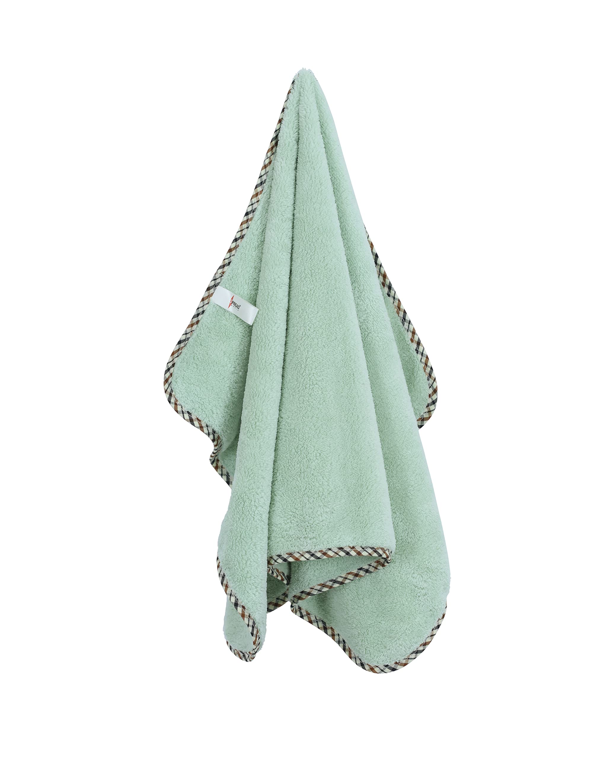 Spread SpainSpread Spain Coral Lightweight Hand Towel, Super Absorbent & Ultra Soft, 40 cm X 60 cm, Olive (Pack of 2)